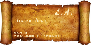 Linczer Áron névjegykártya